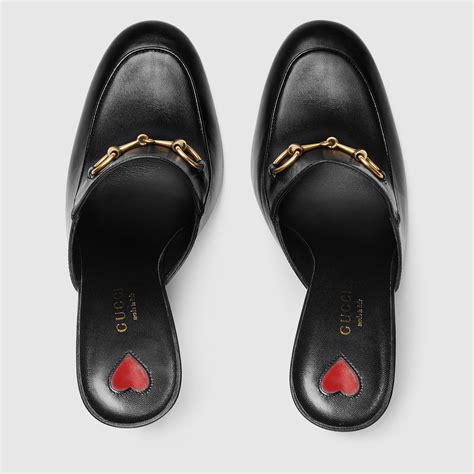 gucci princetown leather loafer slides|Gucci princetown euro price.